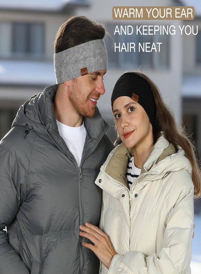 Goocoz 4 Pack Ear Warmer Headband, Knit Earmuffs Winter Headbands for Women, Running Fleece Headband Ear Cover for Cold Weather - Image 5